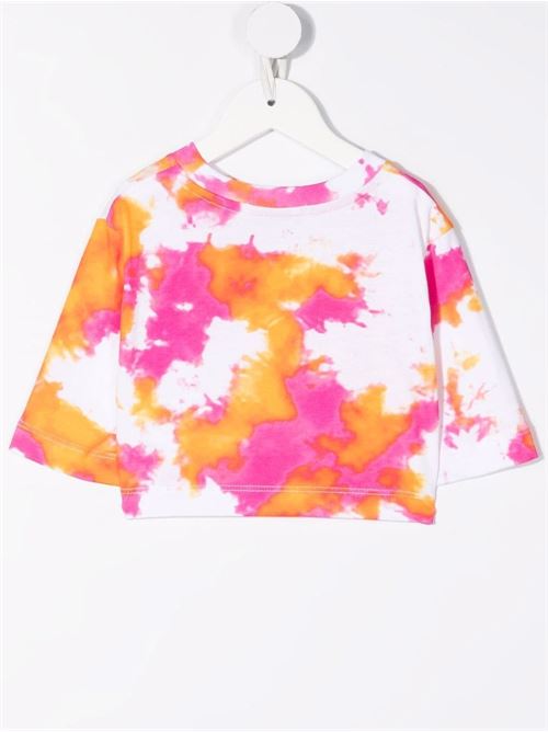 T-shirt bambina in fantasia tie-dye MSGM KIDS | MS028931200